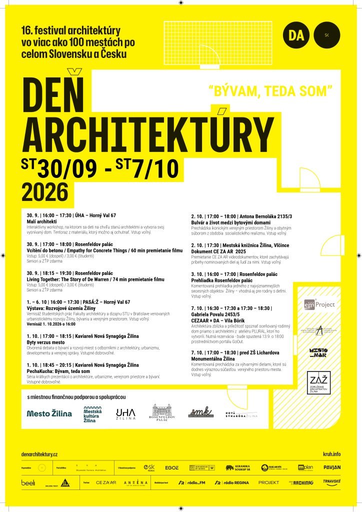 Den architektury Zilina - Kompletny program