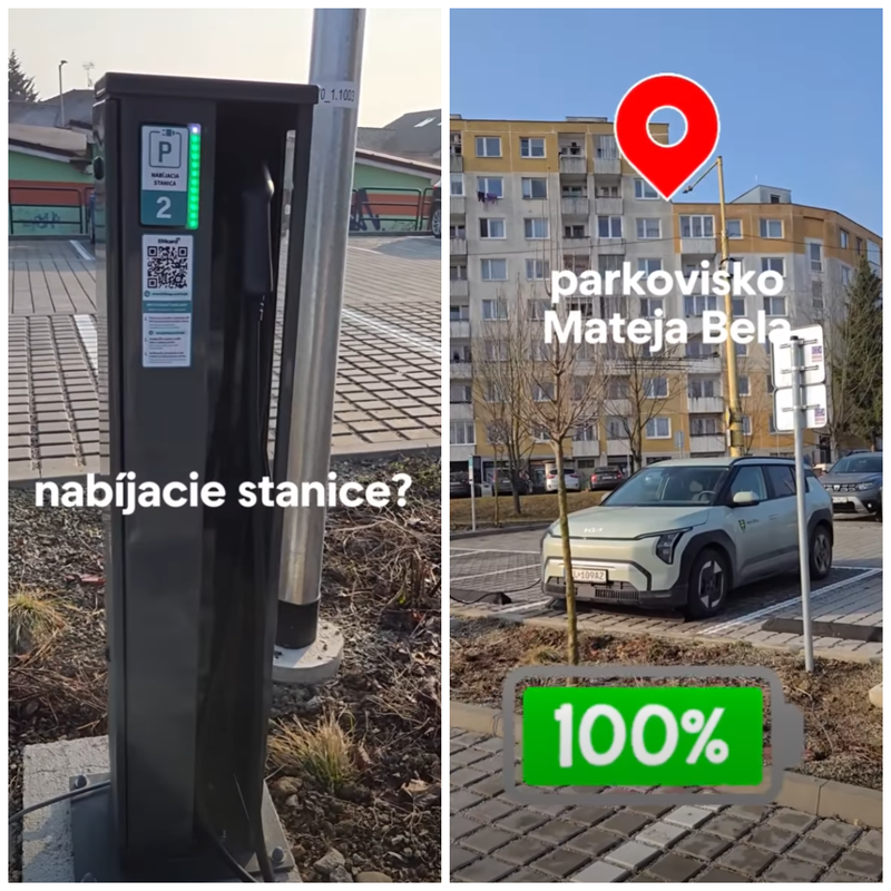 Elektromobil v Žiline na Hájiku nabijete priamo z verejného osvetlenia