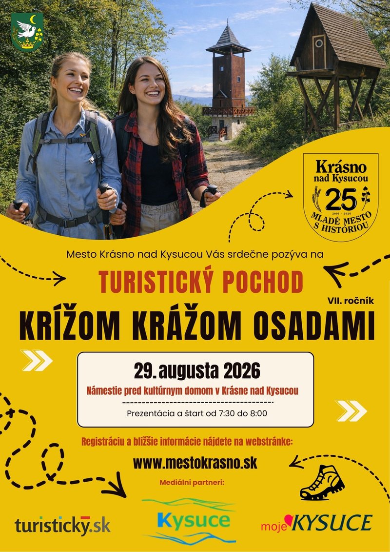 Jubilejný pochod Krížom krážom osadami - Krásno nad Kysucou