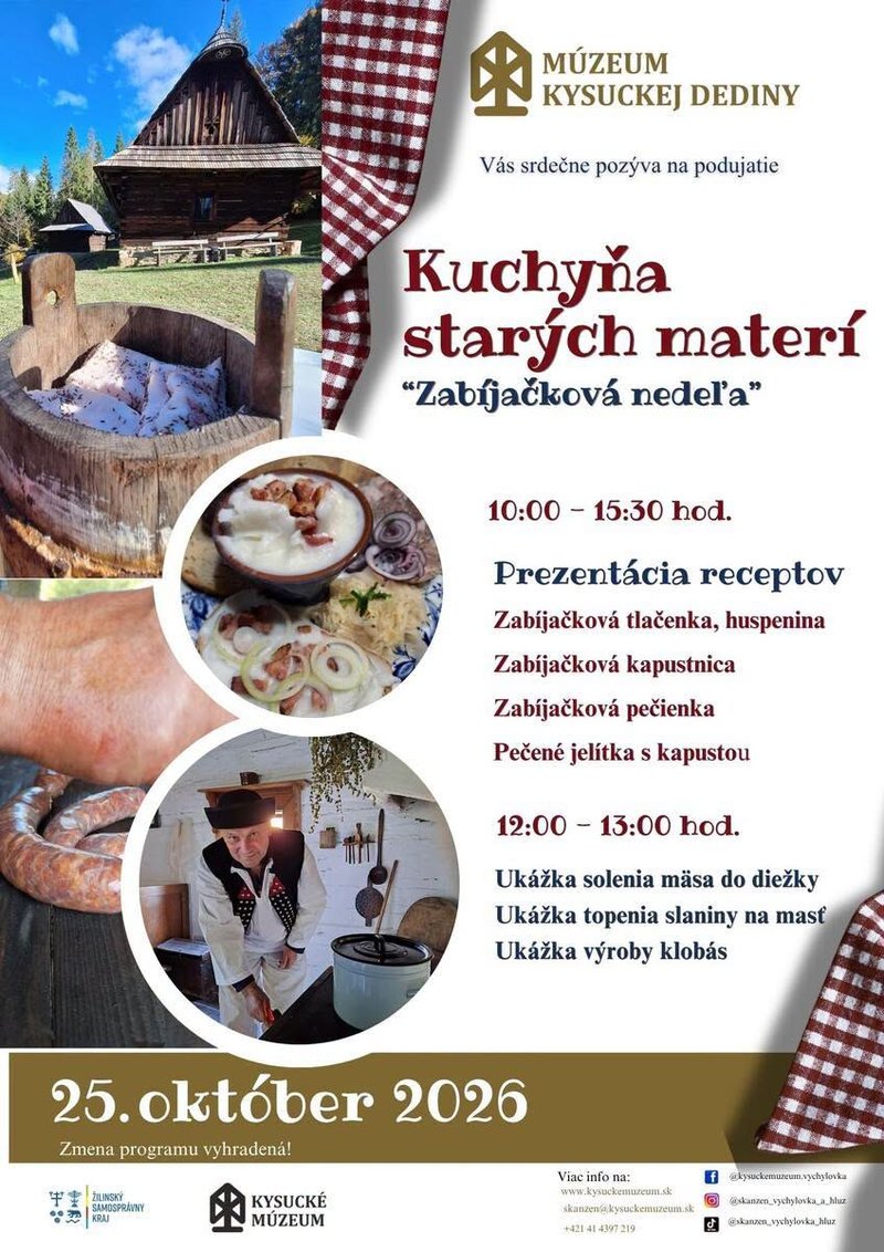 Kuchyňa starých materí vo Vychylovke