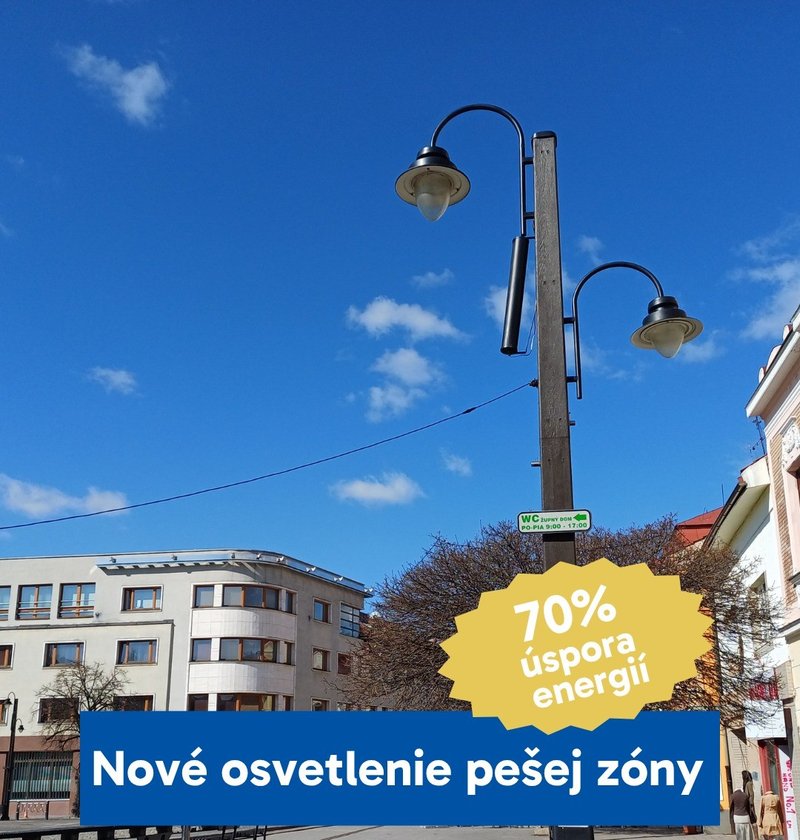 Liptovský Mikuláš modernizuje osvetlenie v pešej zóne LED technológia ušetrí tisíce eur