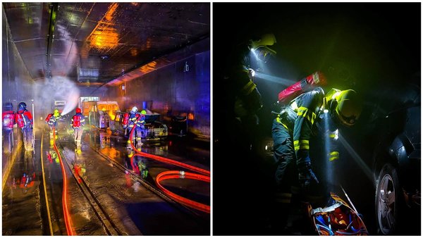 Naši hasiči absolvovali špeciálny výcvik na zásahy v tuneloch vo Švajčiarsku