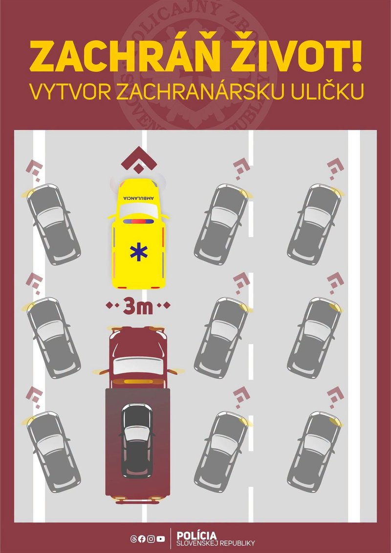 Nezabúdajte na záchranársku uličku