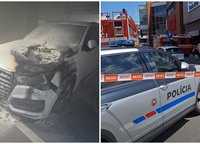 Požiar auta v podzemnej garáži žilinského Auparku Hasiči evakuovali obchodné centrum