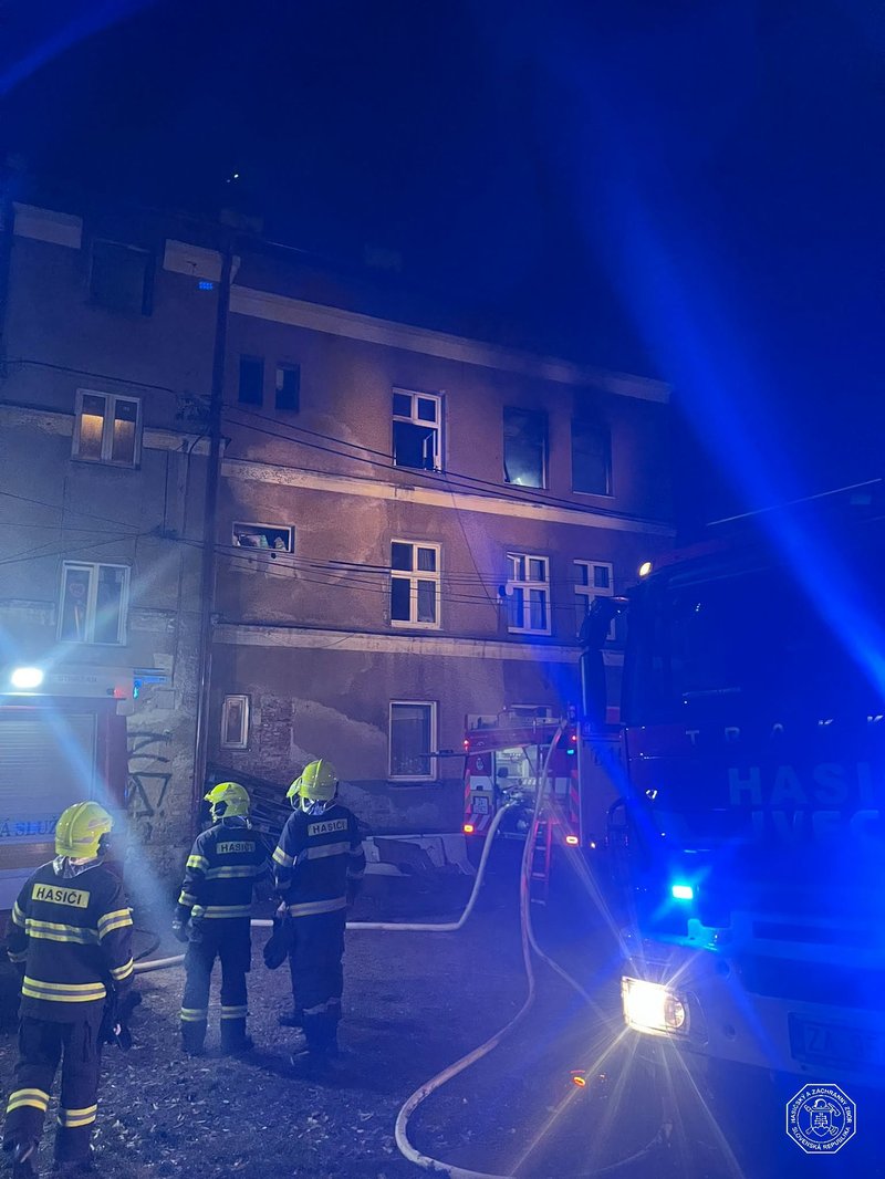 Požiar bytovky na Bratislavskej ulici