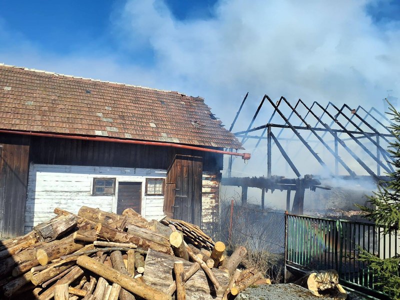 Požiar rodinného domu v Turčeku