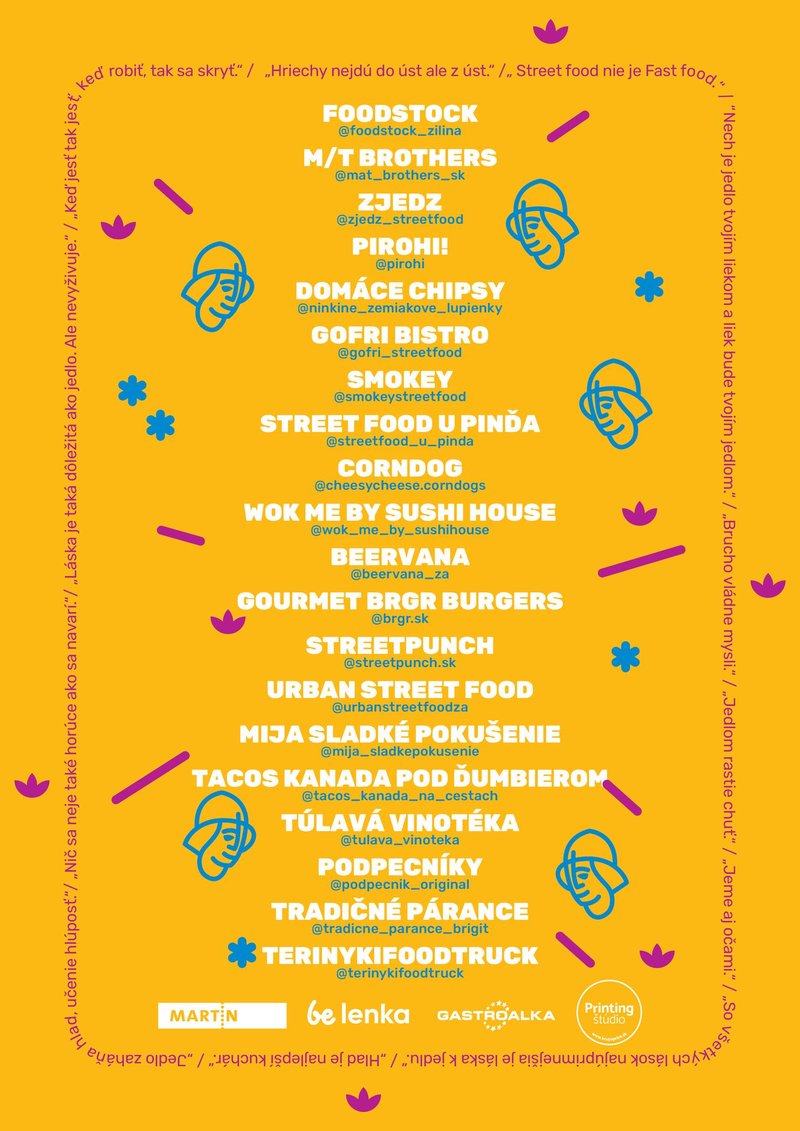 Street food v Martine - program