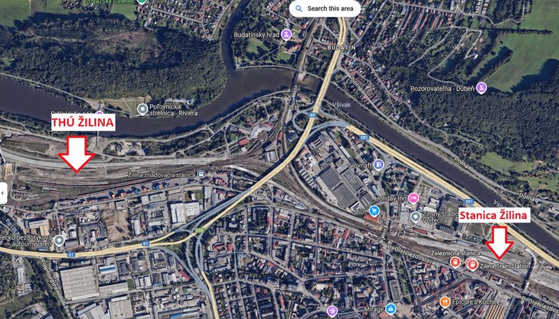 Umiestnenie THU Zilina