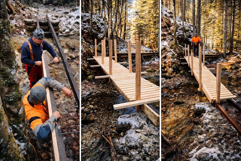 V Juráňovej doline vymieňajú starý most, turistom ho sprístupnia v máji