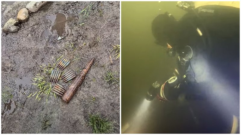V Turanoch našli na dne vodnej nádrže muníciu z druhej svetovej vojny