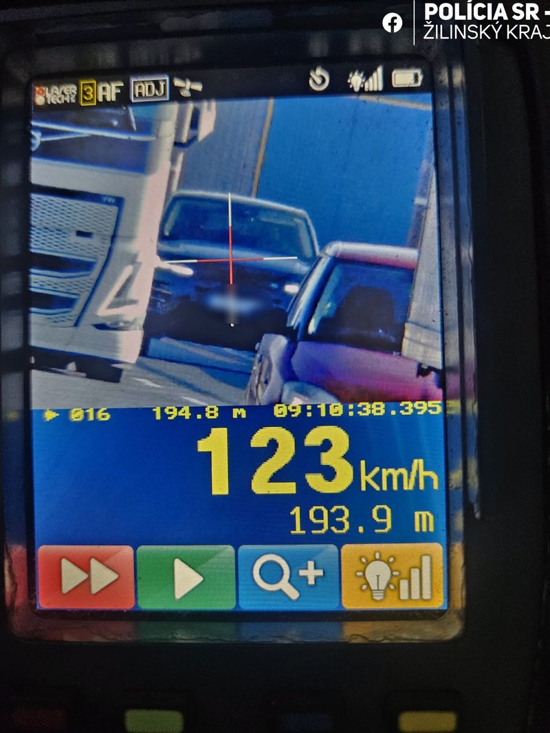 V Žiline na estakáde namerali rekordéra - Cez mesto letel rýchlosťou 123 kmh/h