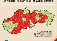 V okresoch Žilina a Bytča platí čas zvýšeného nebezpečenstva vzniku požiaru