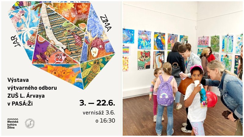 V žilinskej Pasáži otvorili výstavu žiackych prác s témou ročných období