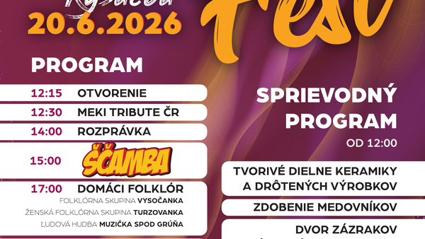 Vo Vysokej nad Kysucou štartuje OD ŽILINY Fest, láka na bezplatný vstup