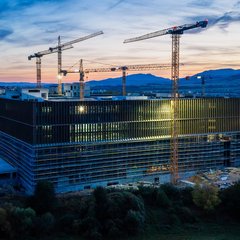 Výstavba novej nemocnice v Martine - Hrubá stavba svieti, otvorenie plánujú na rok 2029